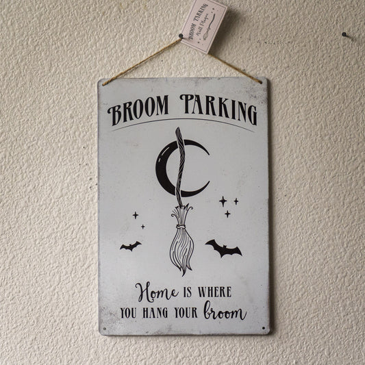 Broom Parking Metal Hanging Sign