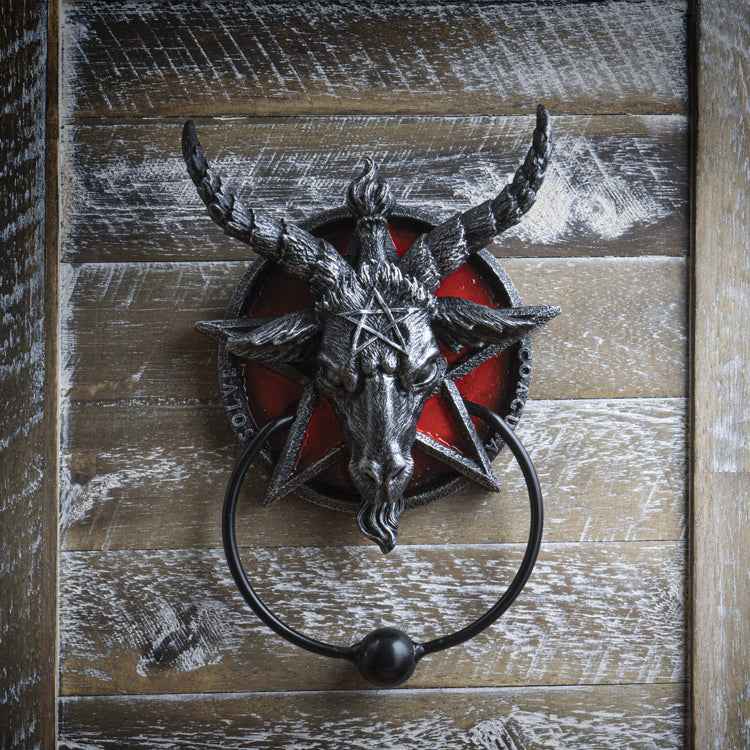 Baphomet Door Knocker – Unique Gothic Home Decor Accent