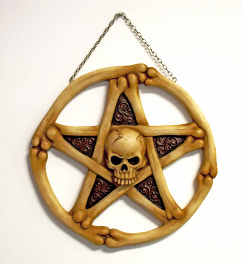 Skull Pentagram Wall Plaque