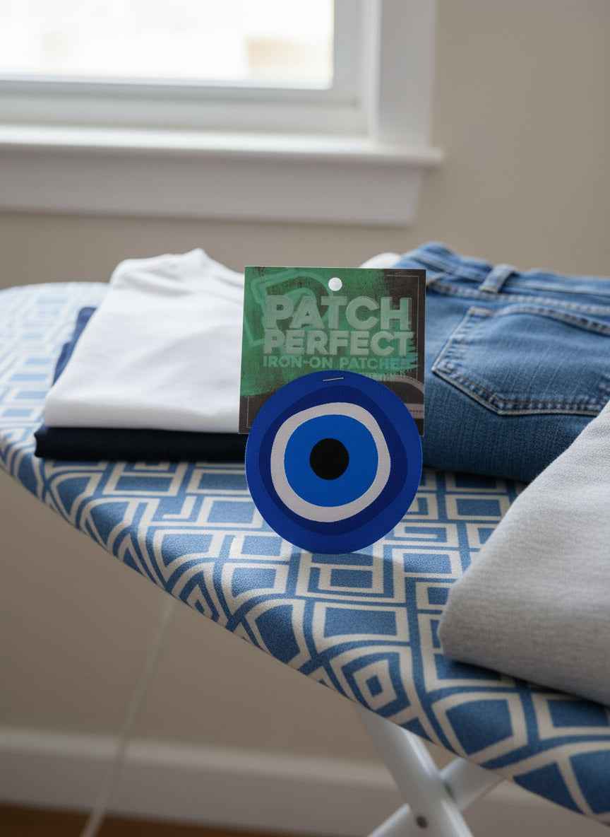 Evil Eye Iron on Patch 3" X 3" for Stylish Customization