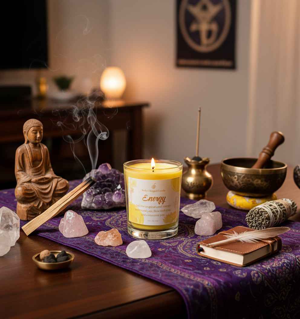 Energy Reiki Charged Votive Candle for Positive Energy and Spiritual Healing