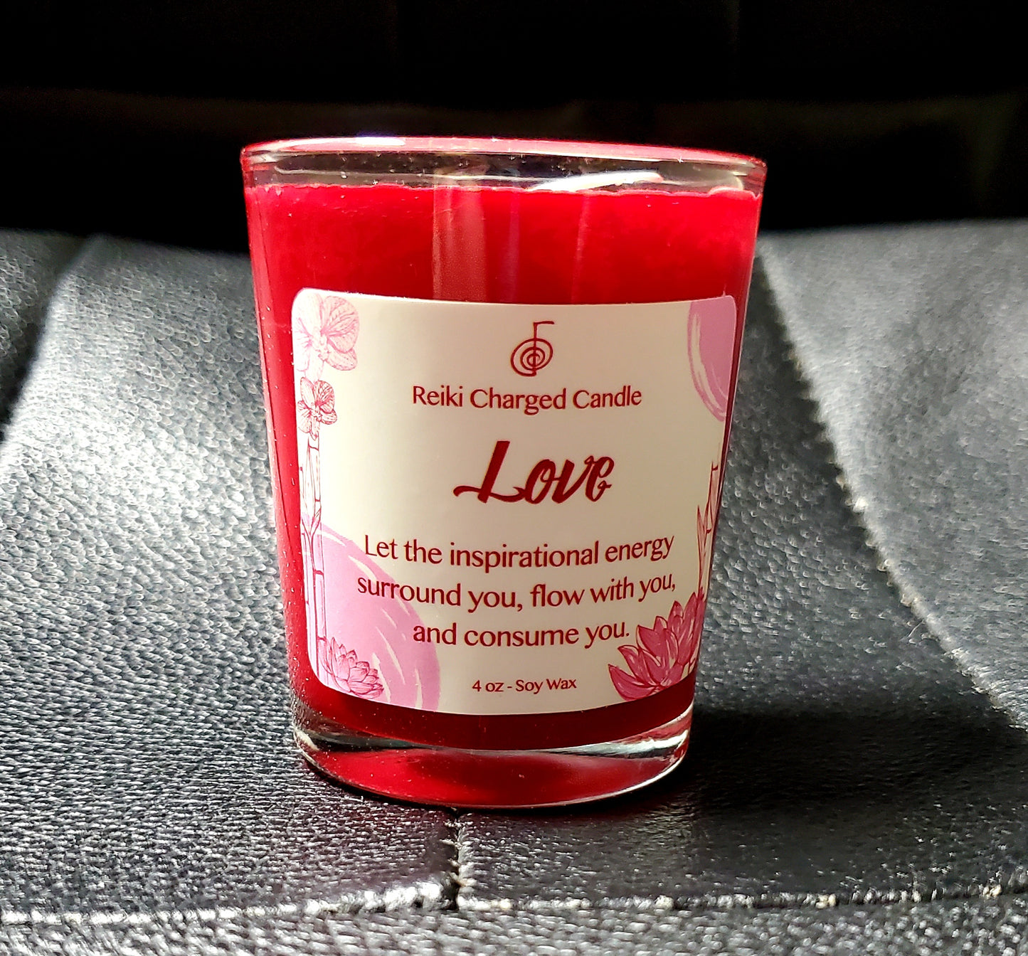 Love Reiki Charged Votive Candle