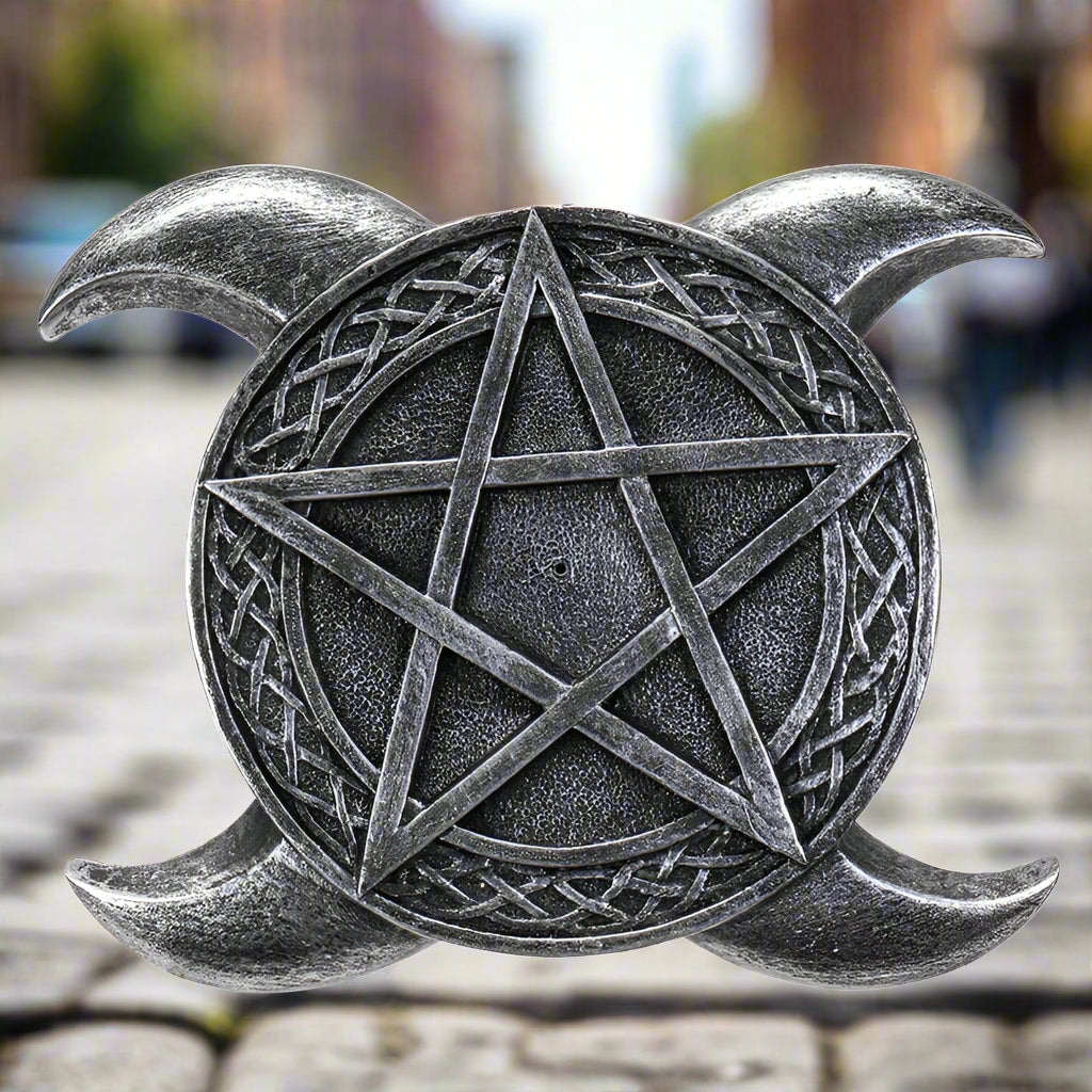 Triple Moon Incense Stick Burner