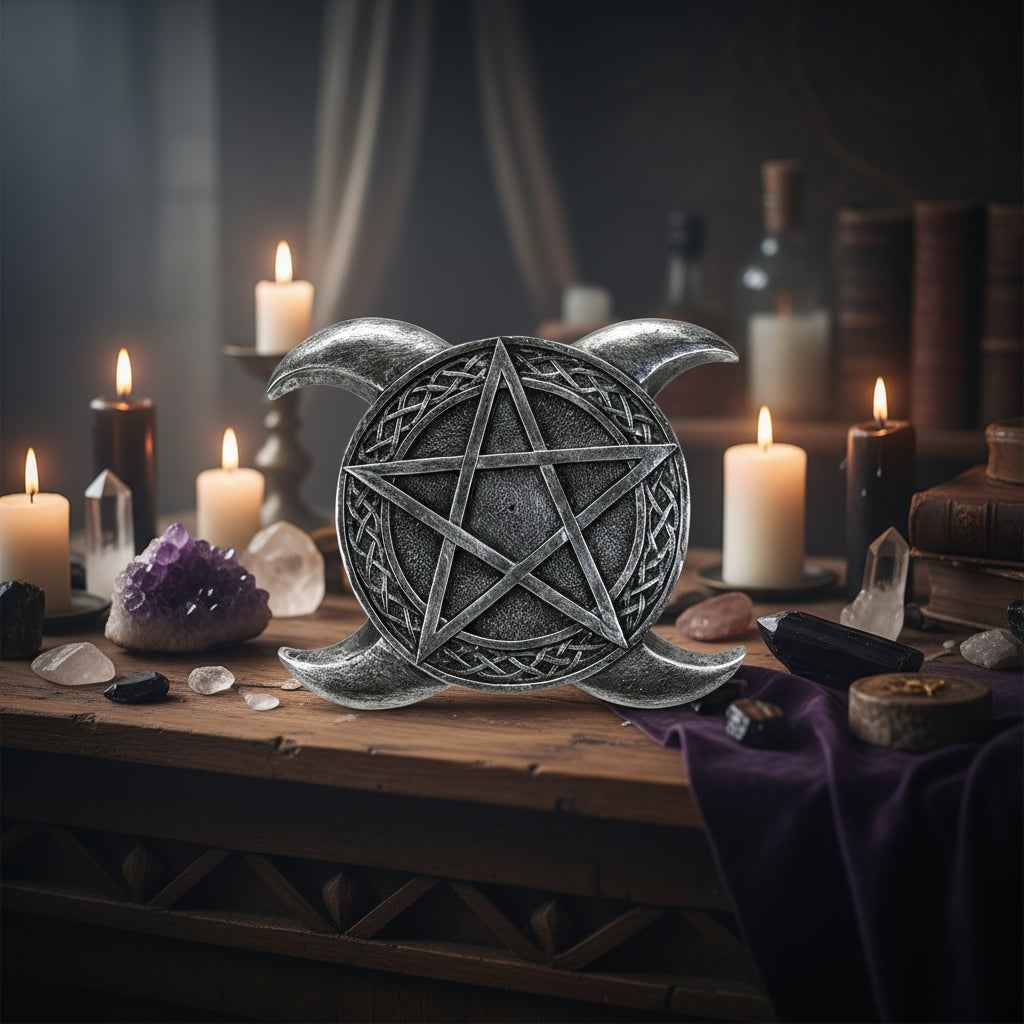 Triple Moon Incense Stick Burner