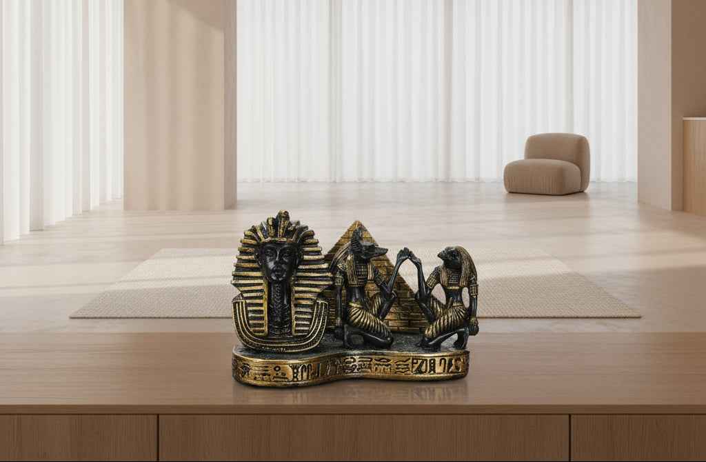King Tut Business Card Holder - Unique Egyptian Design for Stylish Professionals
