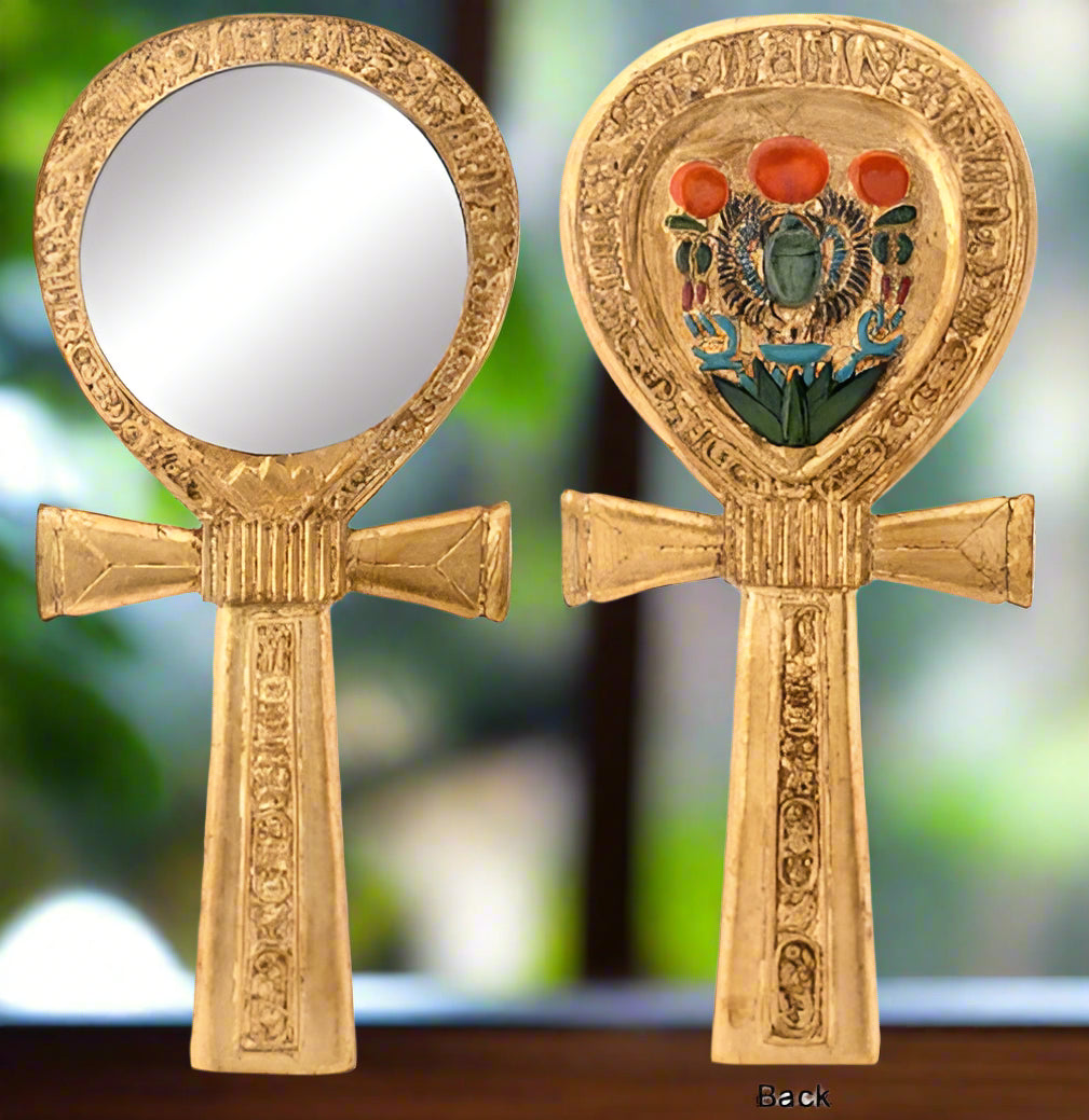 Ankh Egyptian Hand Mirror