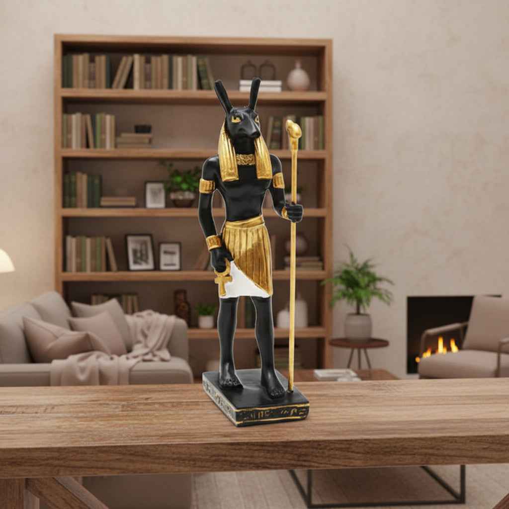 Small Seth Statue - Egyptian God Figurine for Home Decor and Spirituality