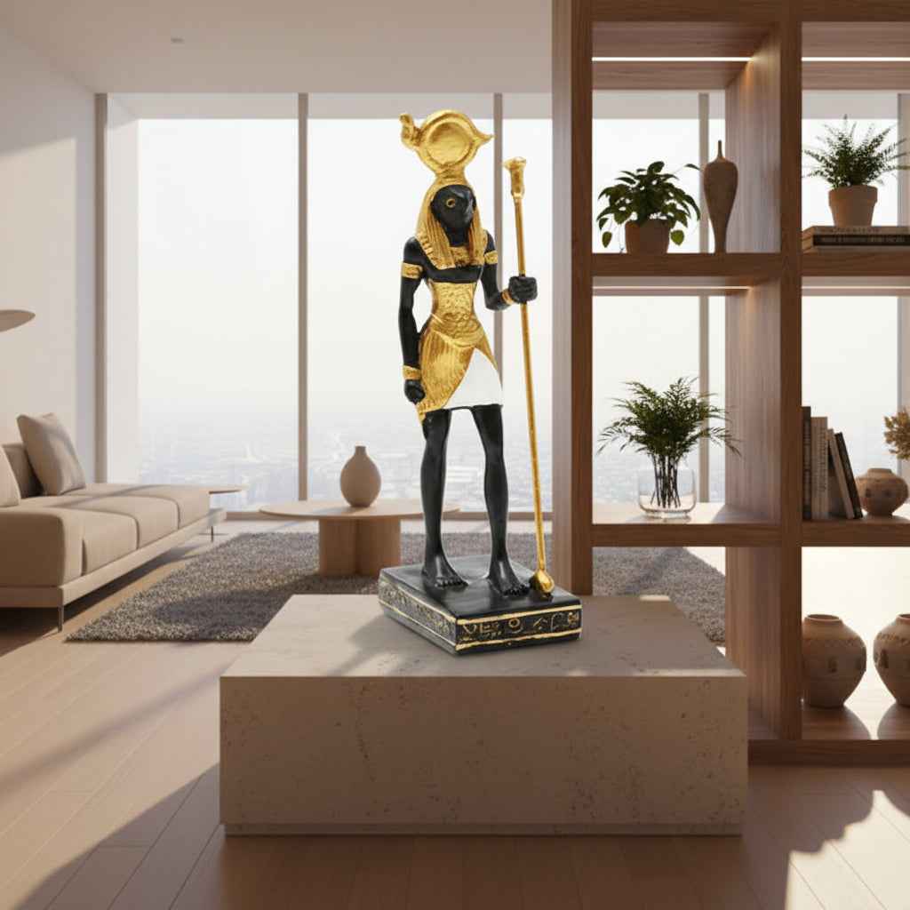 Small Horus Statue – Elegant Egyptian God Decor for Home or Office