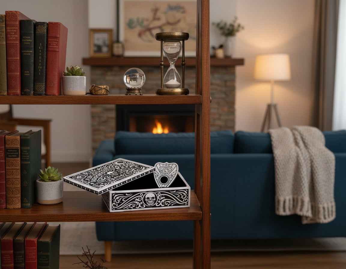 Spirit Board Tarot Box With Planchette for Mystical Divination