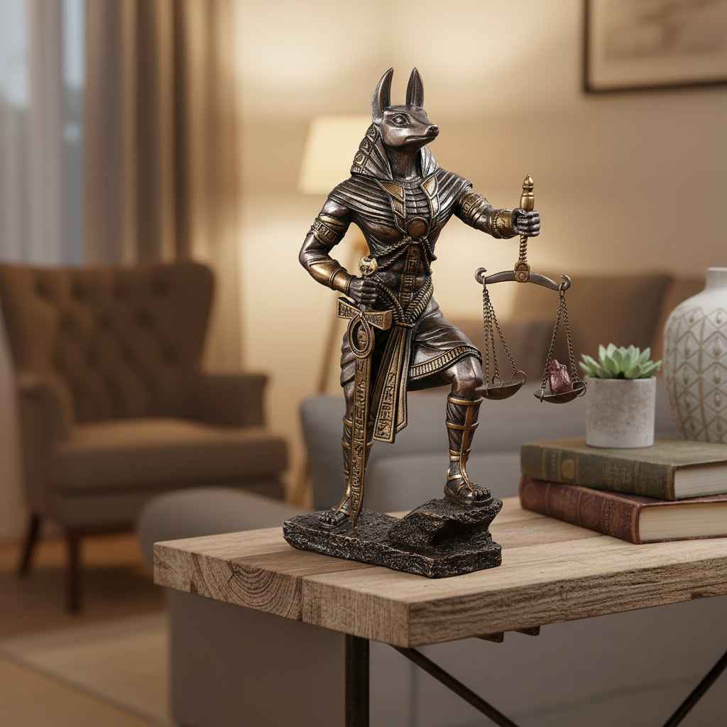 Judgement Of Anubis Statue - Exquisite Collectible for Mystical Decor