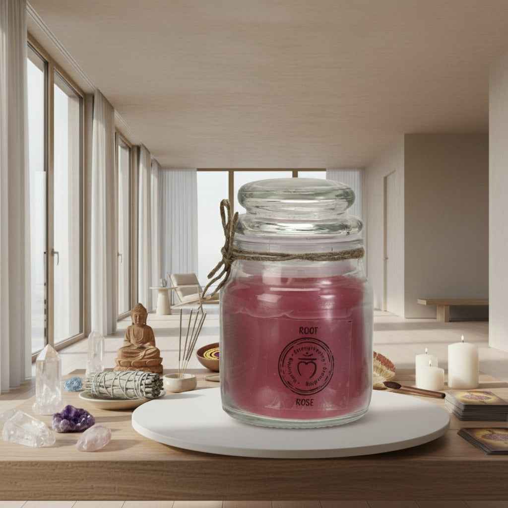 Root Chakra Candle for Balance and Grounding Energy