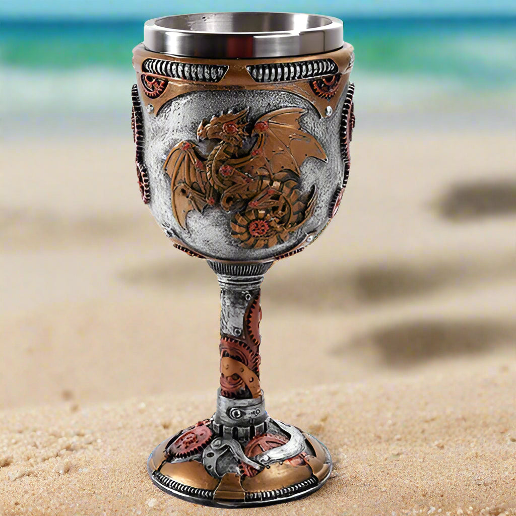 Steampunk Dragon Goblet