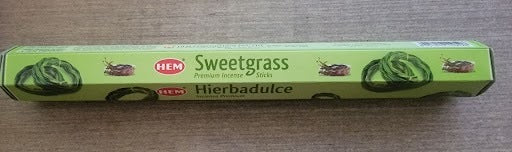 Hem Hexagon Sweetgrass Incense Sticks