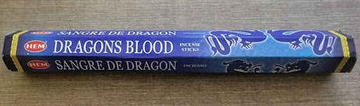 Hem Hexagon Dragons Blood Blue Incense Sticks