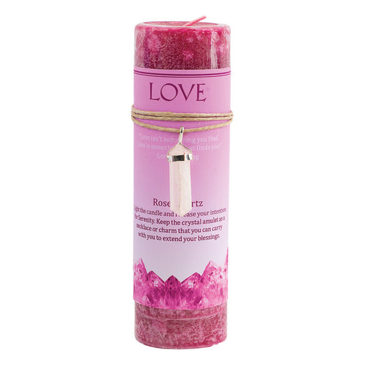 Love Crystal Energy Candle