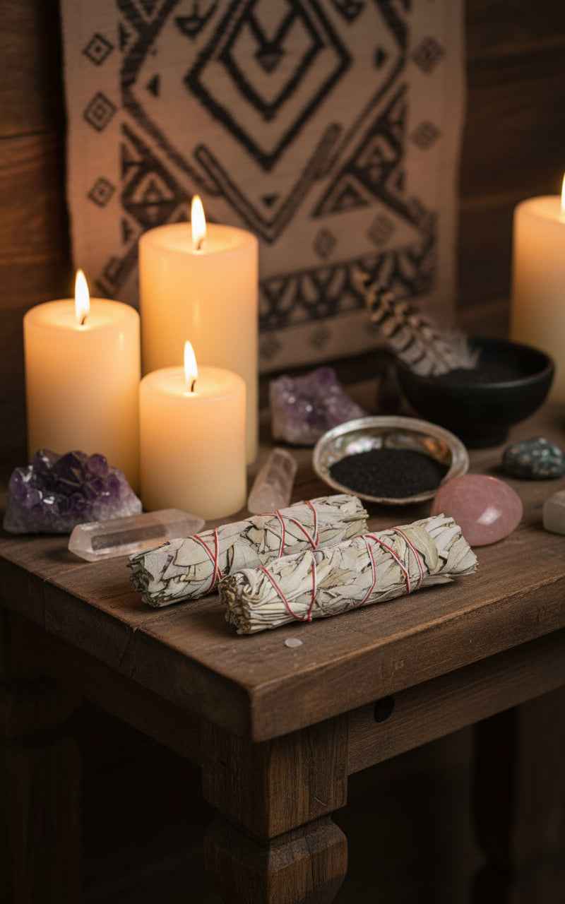 California White Sage Smudge Stick - Healing and Cleansing 4" Bundle