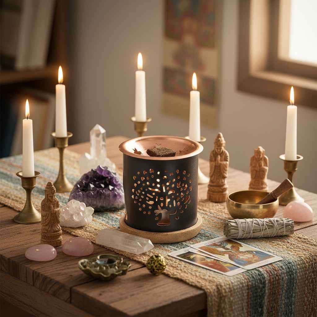 Tree Of Life Incense Burner Diffuser for Aromatherapy and Serenity