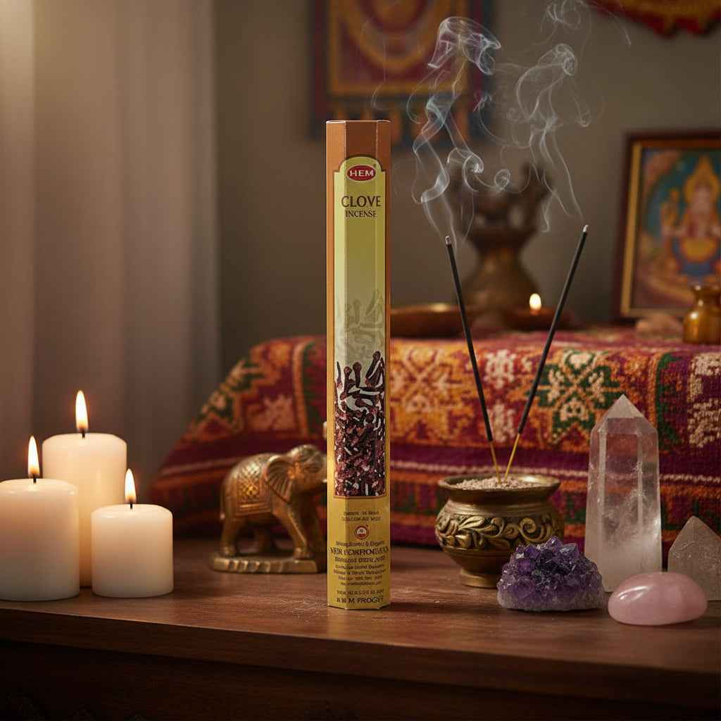 Hem Hexagon Clove Incense Sticks for Relaxation and Aromatherapy