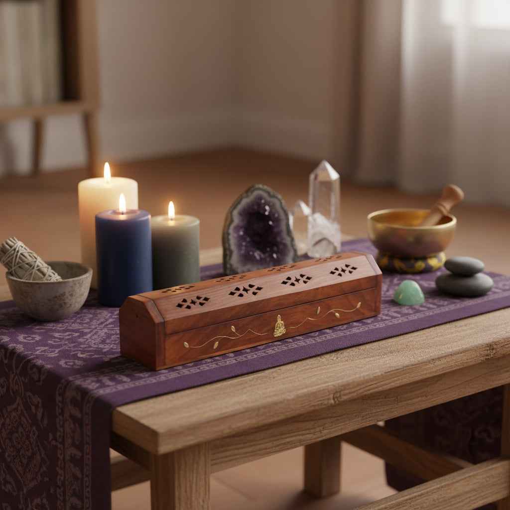 Buddha Ash Catcher with Cone Burner for a Tranquil Experience