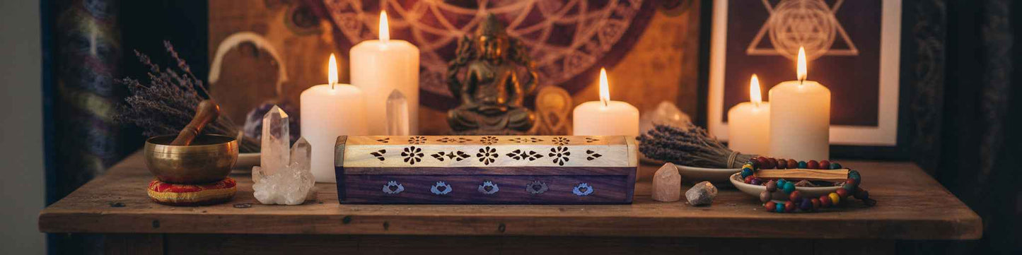 Incense Ash Catcher Box With Lotus Design for Clean Burning and Serenity