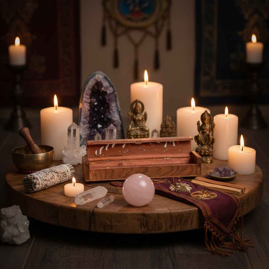 Sun and Moon 12 Inch Incense Box