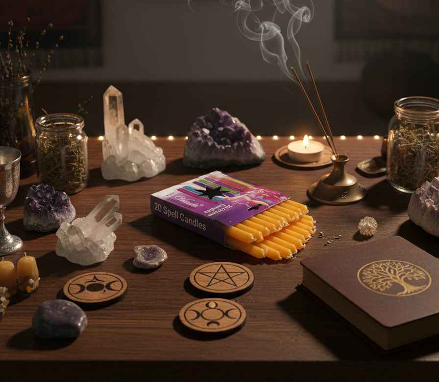 4''Chime/Spell Orange Candles - Pack of 20 for Magickal Rituals