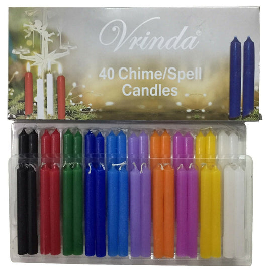 4''Chime/Spell Candles Assorted Colors (pack of 40)