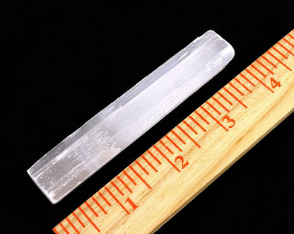 4 Inch Selenite Crystal Wands Sticks for Healing, Reiki, & Metaphysical Energy Drawing