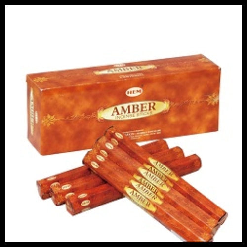 Hem Hexagon Amber Incense Sticks