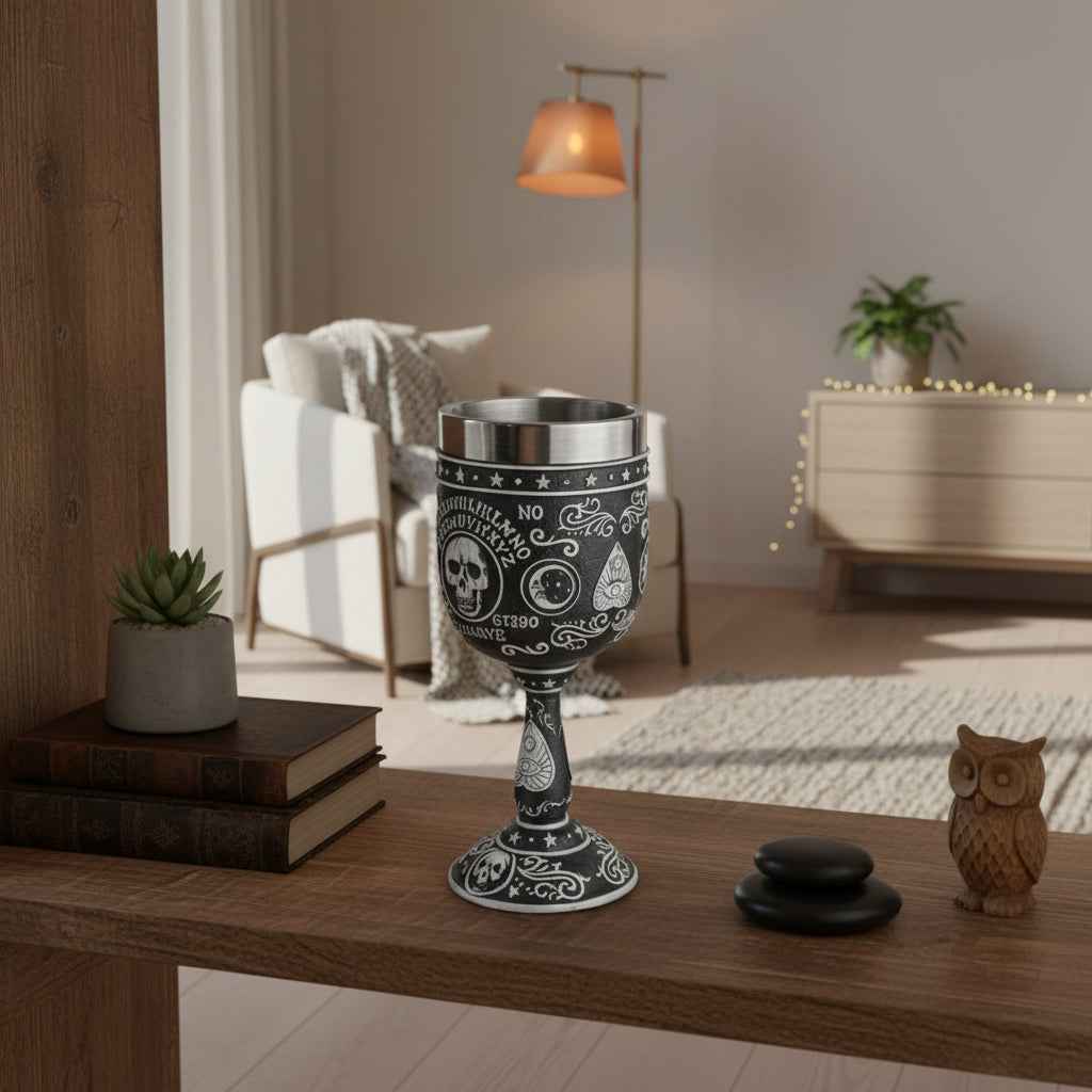 Spirit Board Ouija Goblet - Enchanting Mystical Drinkware for Your Next Gathering
