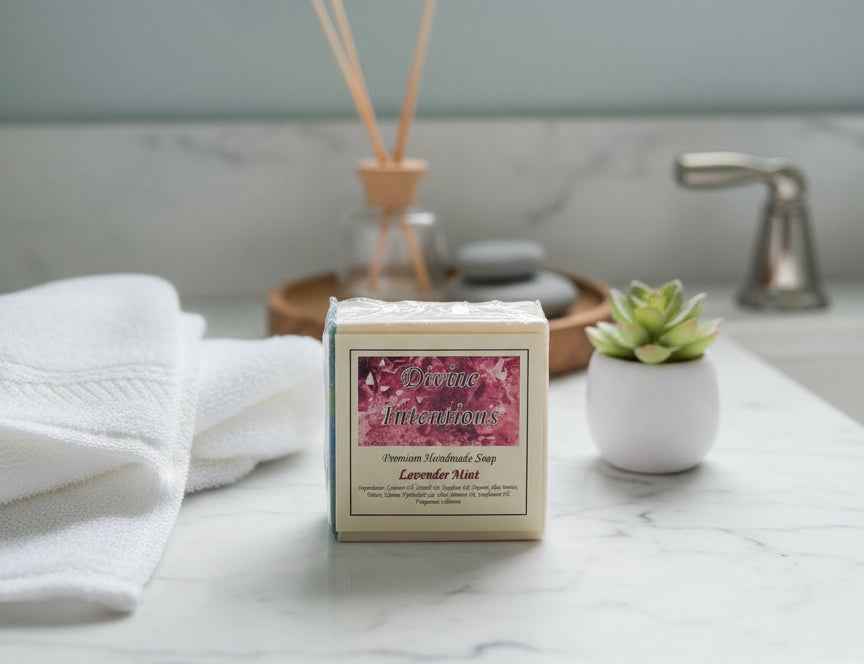 Lavender Mint Bar Soap for Refreshing Cleanliness and Relaxation
