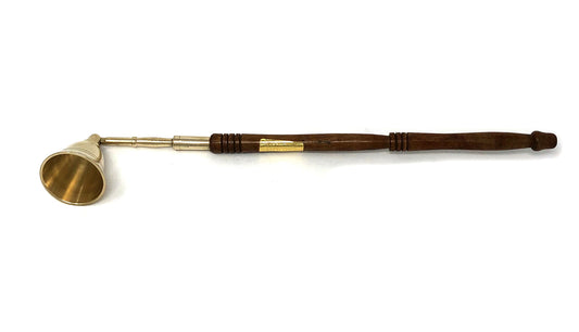 Brass Snuffer with wooden Handle