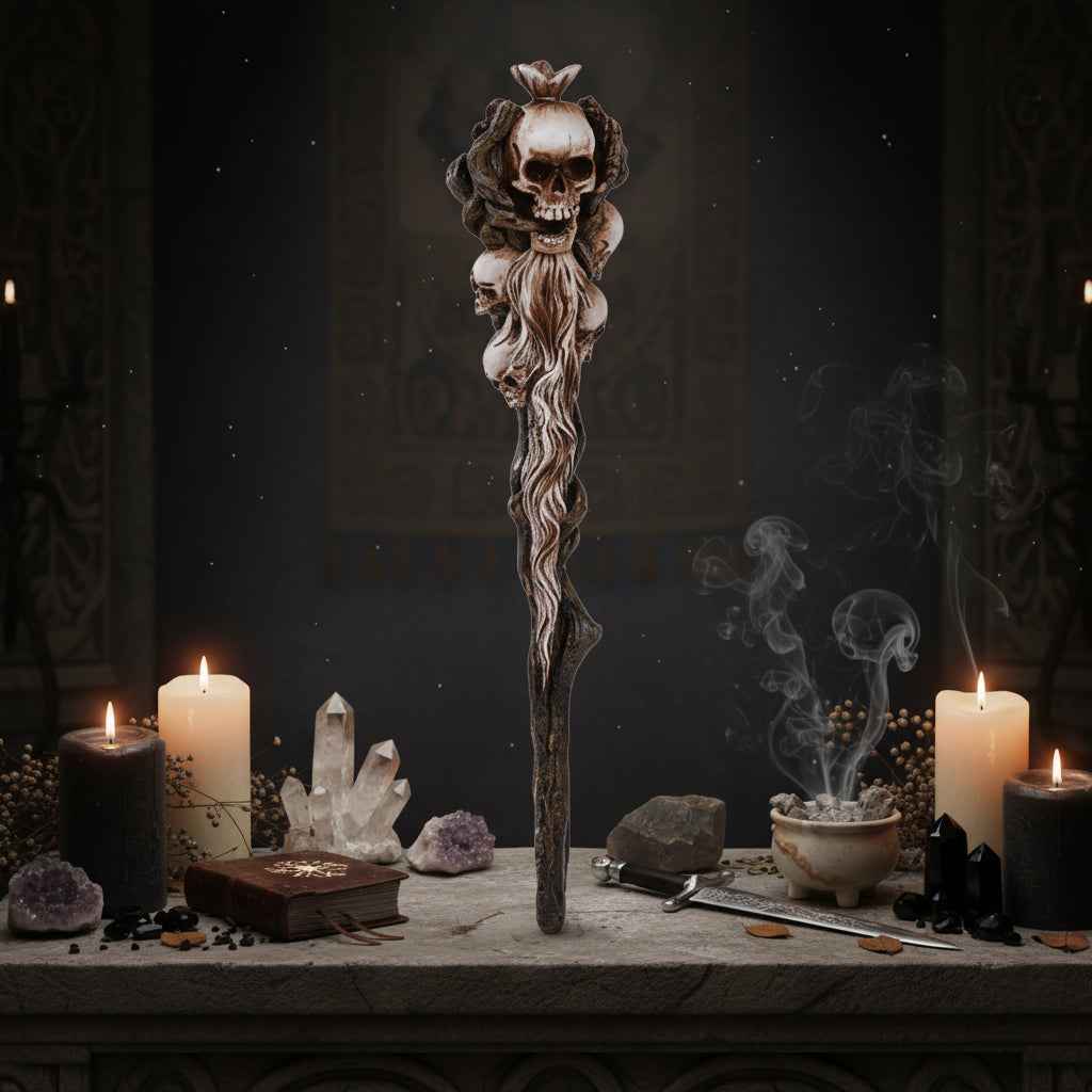 Skull Magic Wand - Enchant Your World with Mystical Power