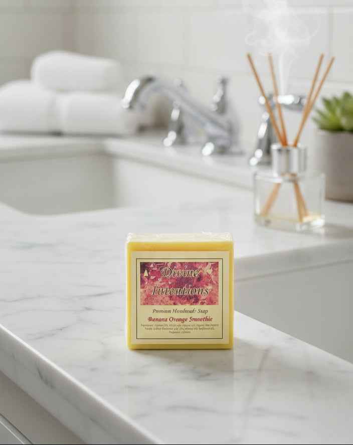 Banana Orange Smoothie Bar Soap - Refreshing, Nourishing, and Handmade