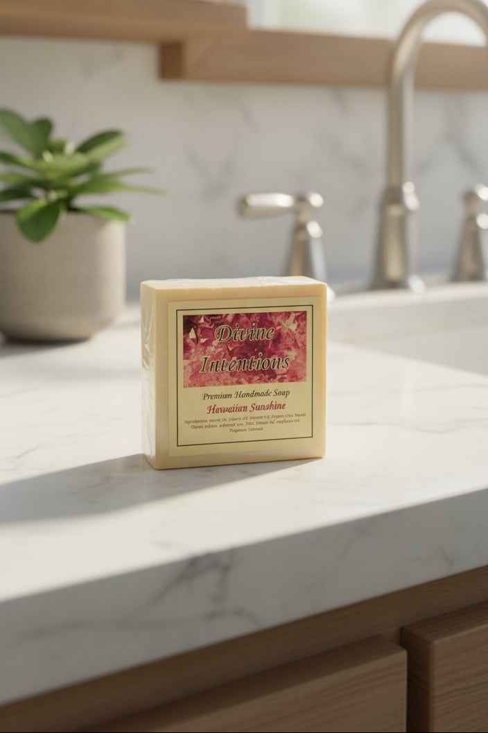 Hawaiian Sunshine Bar Soap - Refreshing Natural Cleanser for Vibrant Skin