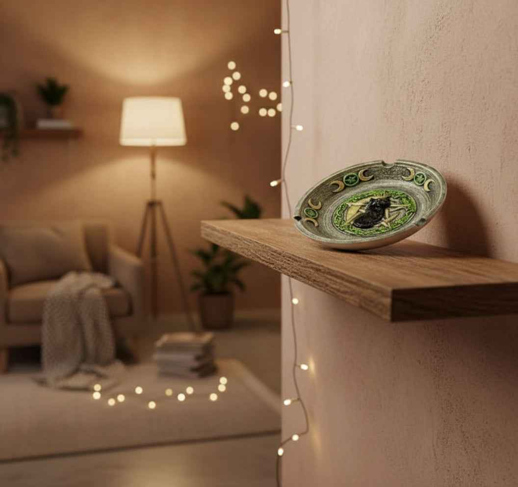 Magickal Cat Ashtray - A Whimsical Home Accessory for Cat Lovers