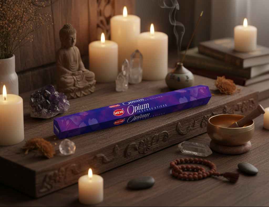 Hem Hexagon Opium Incense Sticks for Relaxation and Serenity