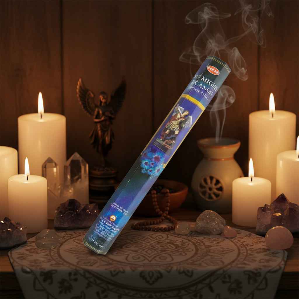 Hem Hexagon San Miguel Archangel Incense Sticks for Clean Energy and Spiritual Harmony