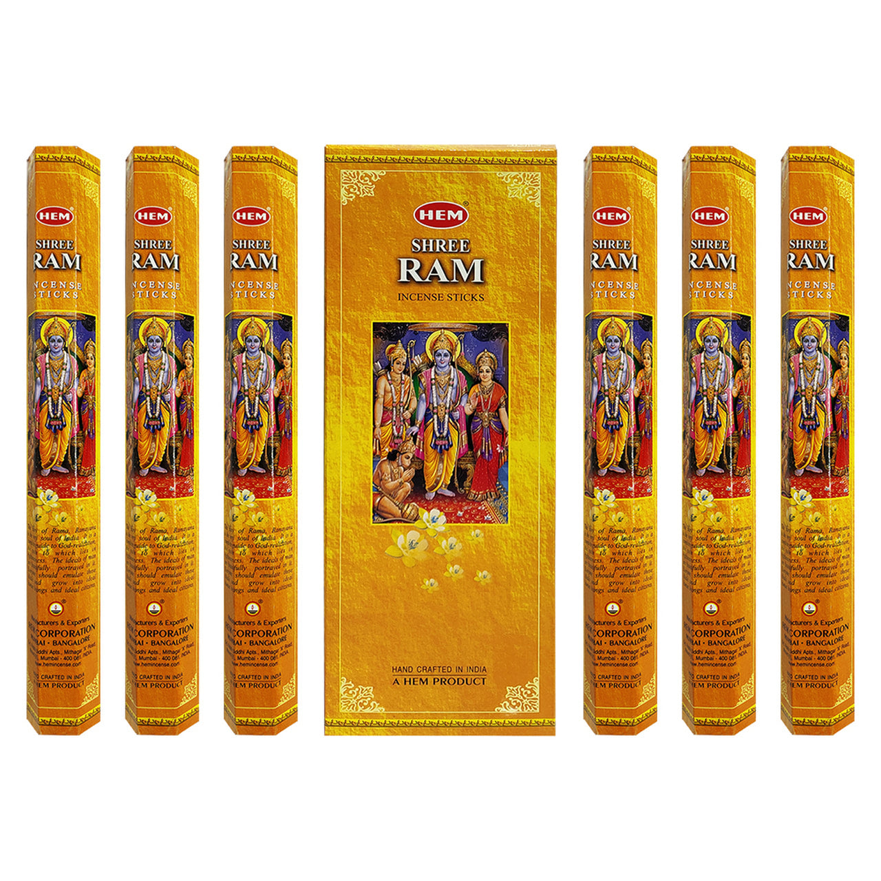 Hem Hexagon Shree Ram Incense Sticks