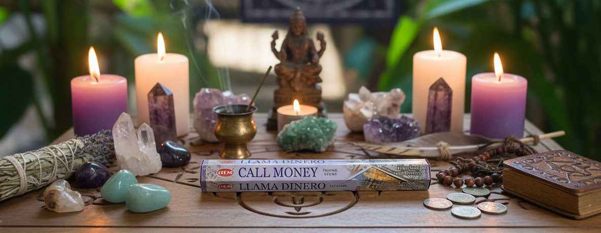 Hem Hexagon Call Money Incense Sticks