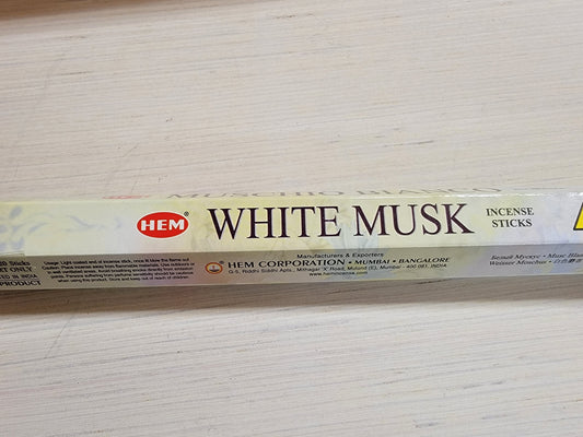 Hem Hexagon White Musk Incense Sticks