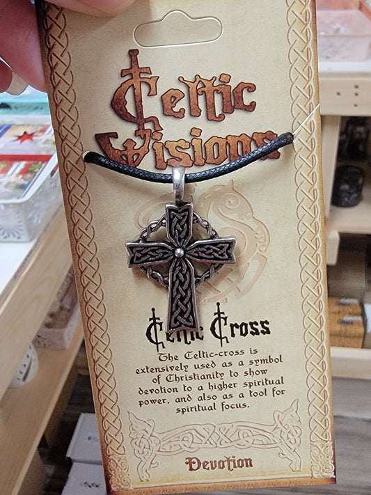 Celtic Visions Celtic Cross Carded Pendant