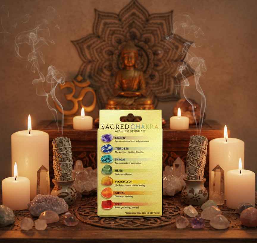 Sacred Chakra Wellness Stone Kit for Inner Balance and Wellness