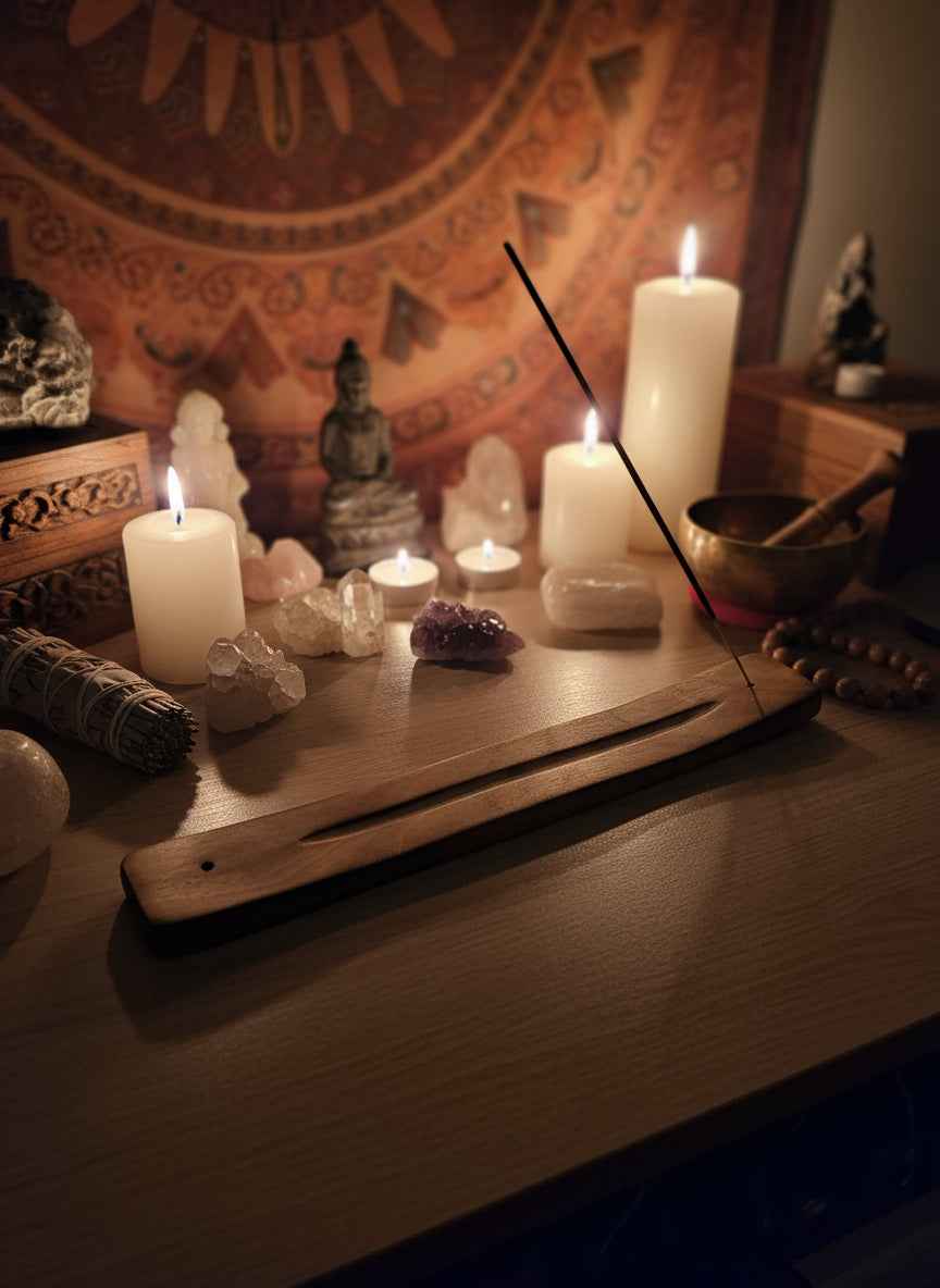 Hand Painted Incense Ash Catcher for a Serene Home Atmosphere