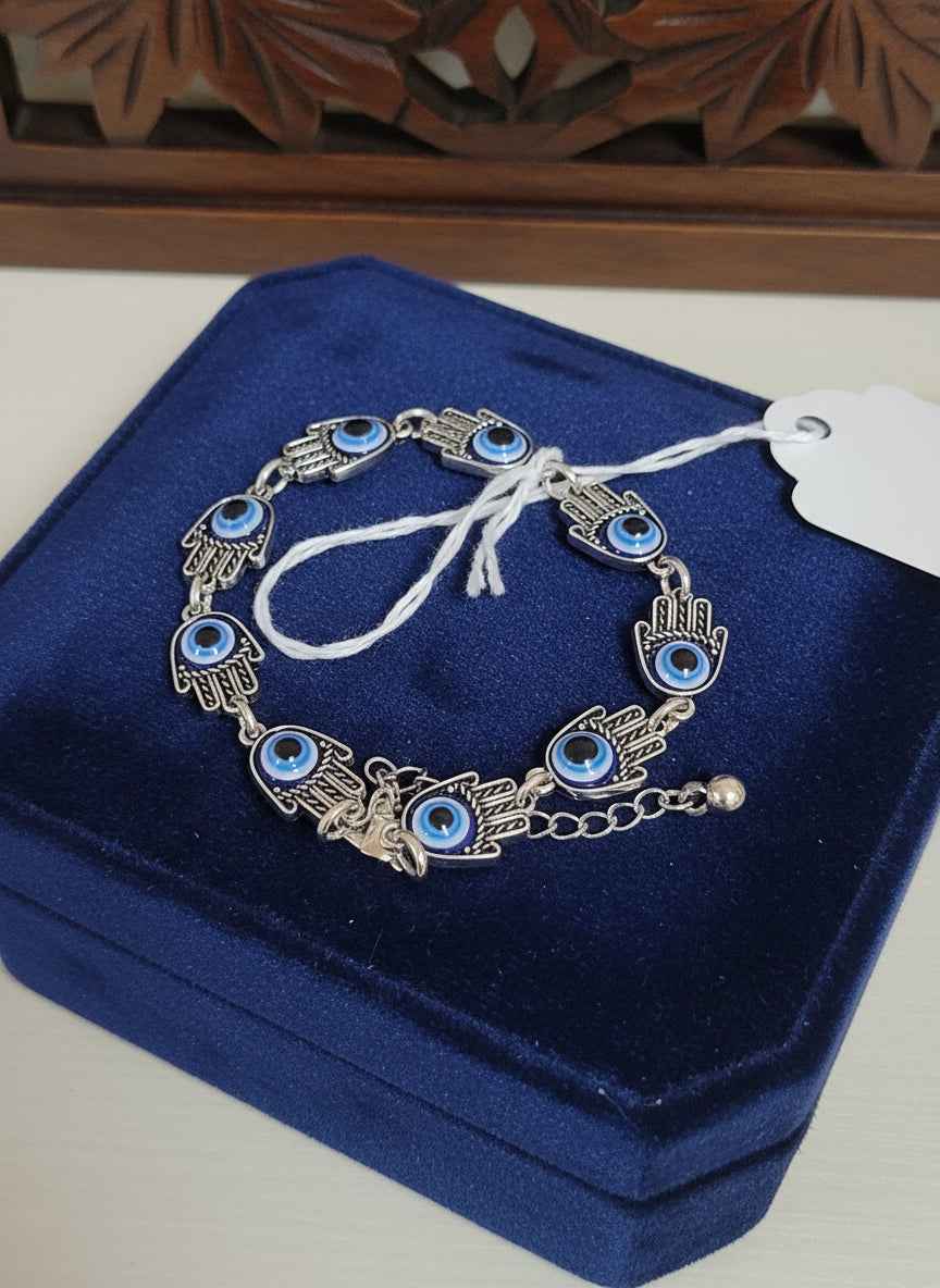 Hamsa Evil Eye Bracelet for Protection and Style