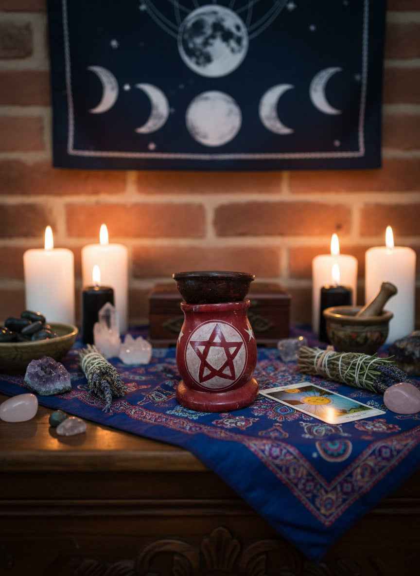 Stone Aroma Oil Burner Assorted Styles for Relaxation and Wellness