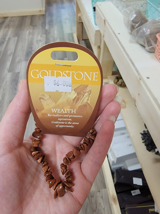 Goldstone Wealth Bracelet