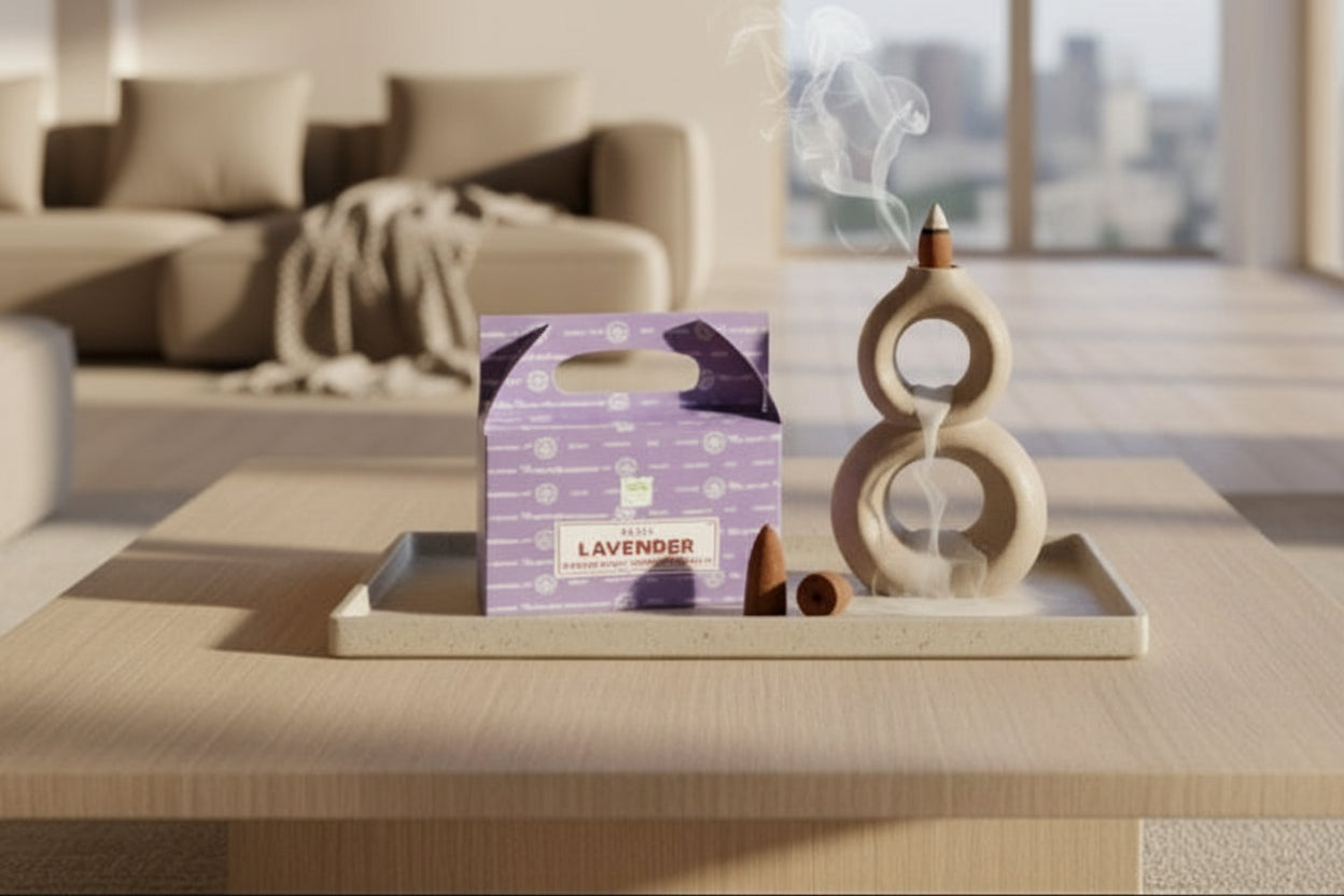 Satya Lavender Backflow Incense Cones