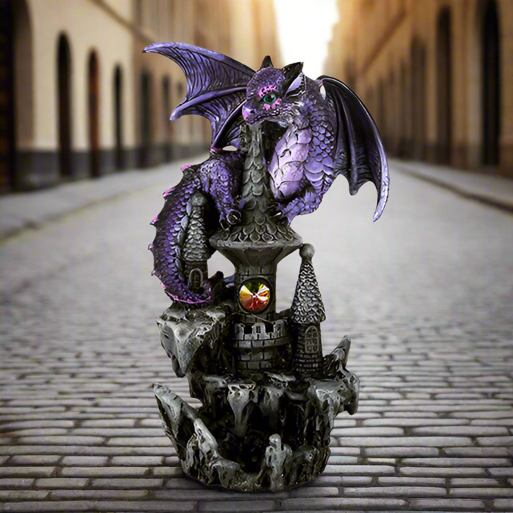 Small Purple Guardian Dragon Castle