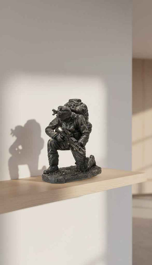 Prayer for The Safety of America's Finest Brave Soldier Military Heroes Collectible Figurine